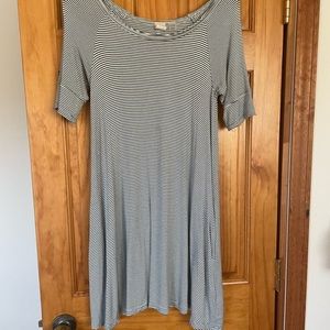 Roxy Green Striped Dress